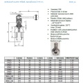 feuille de catalogue inox vanne papillon