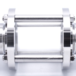 Indicateur de circulation en inox, raccordement: CLAMP, court, (pour tuyauterie)