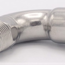 Coude 90°, à sertir, F/filetage extérieur 22 mm_1/2"