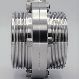 mâles G-G | DN65 sanitaires vanne papillon