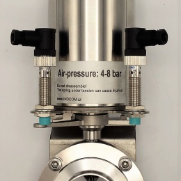 Vannes papillon de soudage type S-S, l´actionneur pneumatiques | DN50