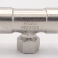 Pièce en T, pressée, F/F(filetage intérieur)/F 35_3/4"_35