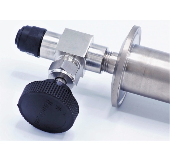 Tige de carbonatation en titane G 1/4" + accessoire