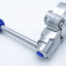 Vannes papillon DIN mâle/soudées (type G-S), en inox | DN15