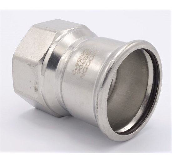 Adaptateur de pressage/filetage interne 54 mm_2", acier inxydable