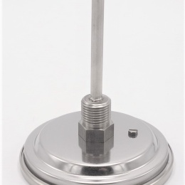 Celonerezový bimetalový teploměr s ponorným dříkem, závitový (1/2”), 0-300 ℃, 100 mm