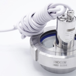 Indicateur de circulation en inox, raccordement à souder, avec éclairage, (pour cuves)