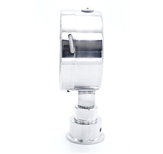 Manomètre inox avec membrane de séparation-CLAMP, cadran 100 mm | 0-10 bar