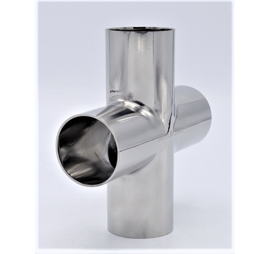 Inox Croix, à souder DN40 (40x1,5mm)