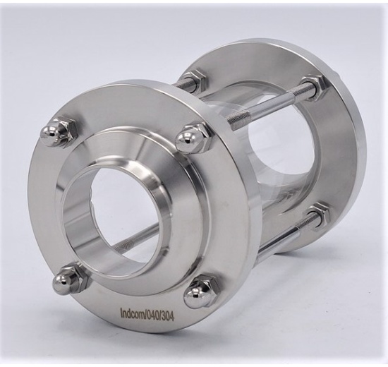 Sanitaire verre de viséur droit, à souder