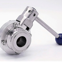 Valves directes en acier inoxydable, Clamp