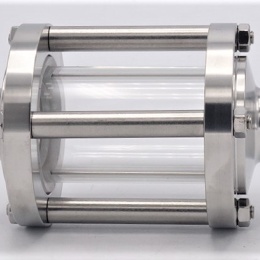 Indicateur de circulation en verre borosilicate et acier inox