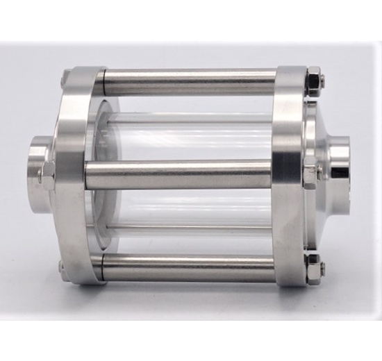 Indicateur de circulation en verre borosilicate et acier inox