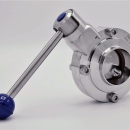 sanitaire vanne papillon soudée S-S