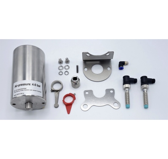 Vannes papillon pneumatiques, en inox, CLAMP