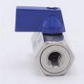 Vanne à boisseau sphérique MINI inox à débit réduit, monobloc, filetée