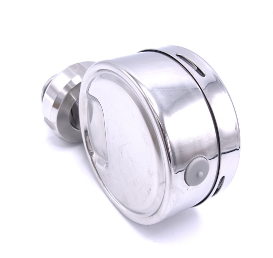 Manomètre avec séparateur à membrane - visserie alimentaire DIN 11851, cadran 100 mm, matrice DN25| 0-10 bar