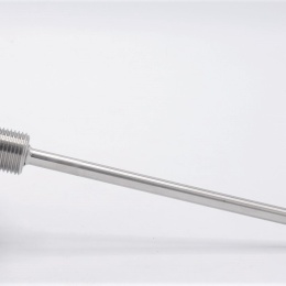 Celonerezový bimetalový teploměr s ponorným dříkem, závitový | 0-300℃ (1/2”) 200 mm