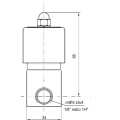 Électrovanne en acier inoxydable 2/2, G 1/8 "| AC220V, NF