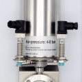 Vannes papillon pneumatiques, en inox, CLAMP