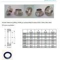 Joint pour tubulure filetée, EPDM DN100, robinetterie sanitaire