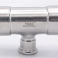 Pièce en T, pressage, réduite F/F/F 42_22_42, inox