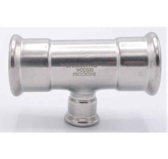 Pièce en T, pressage, réduite F/F/F 42_22_42, inox