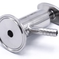 Vanne d'échantillonnage en acier inoxydable, connexion CLAMP | DN25