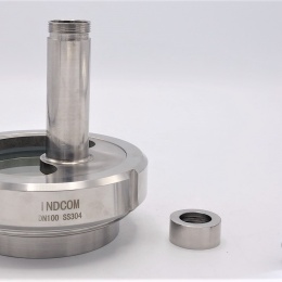 Průhledítko maticové s osvětlením LED, navařovací, DN100