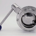 Vanne papillon, en inox, type CLAMP C-C