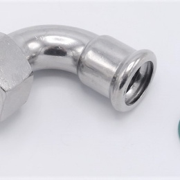 Coude 90°, à pression, F/filetage intérieur 18 mm_1/2"
