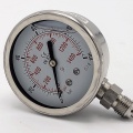 Manomètre en acier inoxydable - connexion inférieur (radiale) de 0 à 100 bar (filetage 1/4”)