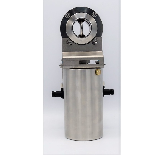 inox sanitaire Vannes papillon de soudage type S-S, l´actionneur pneumatiques DN40