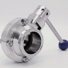 Vanne papillon, en inox, type CLAMP C-C | DN50