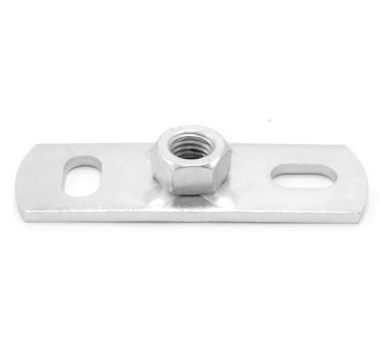 Plaque de base avec écrou galvanisé