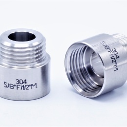 Réduction de filetage de l'extérieur/de l'interieur| M1/2"xF5/8" acier inoxydable