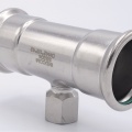 Pièce en T, pressée, F/F(filetage intérieur)/F 42_1/2"_42, inox