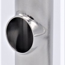 Pièces T courtes, à souder DN25, indcom.cz inox