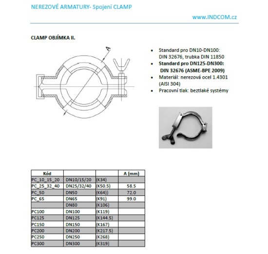 Collier CLAMP II. | DN10/15/20 (K34)