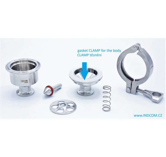 Joint de rechange CLAMP pour clapets de soudage anti-retour en acier inoxydable, CLAMP | DN50