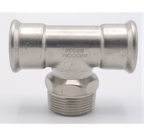 Pièce en T, pressage, F/M (filetage extérieur)/F