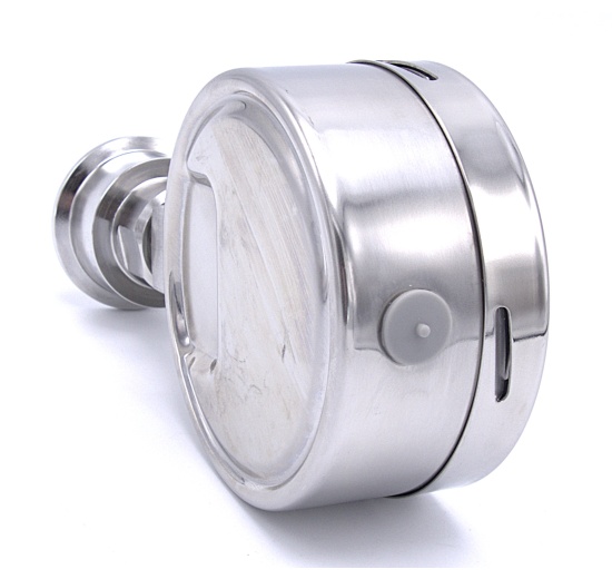 Manomètre inox avec membrane de séparation-CLAMP DIN 32676 (50.5 mm), cadran 100 mm | 0-4 bar