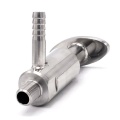 Vanne d'échantillonnage en inox, Clamp type | 1/4"