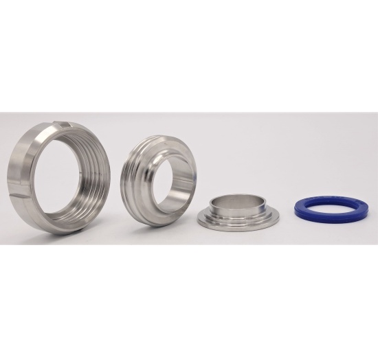 Écrou en acier inoxydable SMS DN38, inox