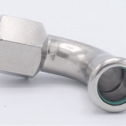 Coude 90°, à pression, F/filetage intérieur 15 mm_1/2"