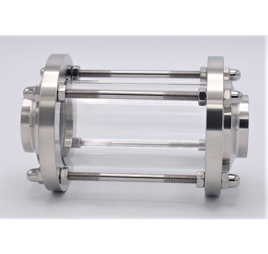 Sanitaire verre de viséur droit, à souder