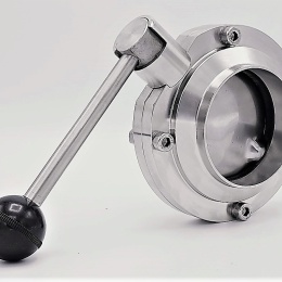 vanne papillon inox, sanitaire