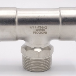 Pièce en T, pressage, F/M (filetage extérieur)/F | 42_1 1/4"_42