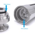 Rotamètre en acier inoxydable, clamp DN25, 250~2500 litre/heure