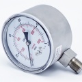 nerezový nízkotlaký manometr se spodním připojením